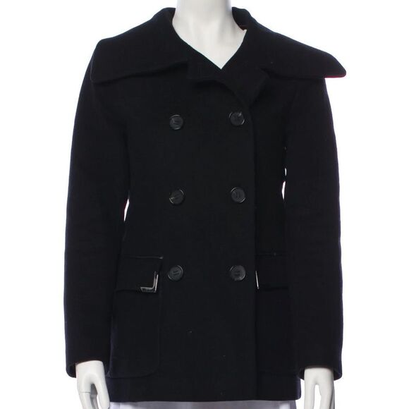 Mackage Women's Black Double-Breasted Peacoat - Picture 1 of 3